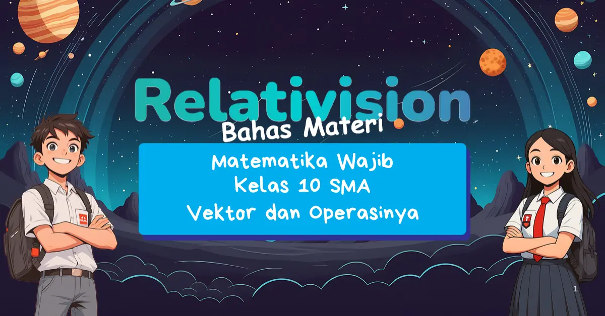 Vektor dan Operasinya Materi Matematika Wajib Kelas 10 SMA
